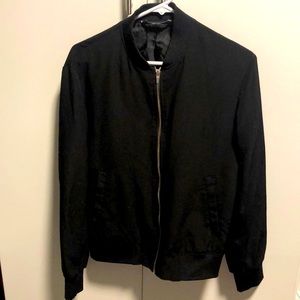 Zara’s Black Bomber Jacket